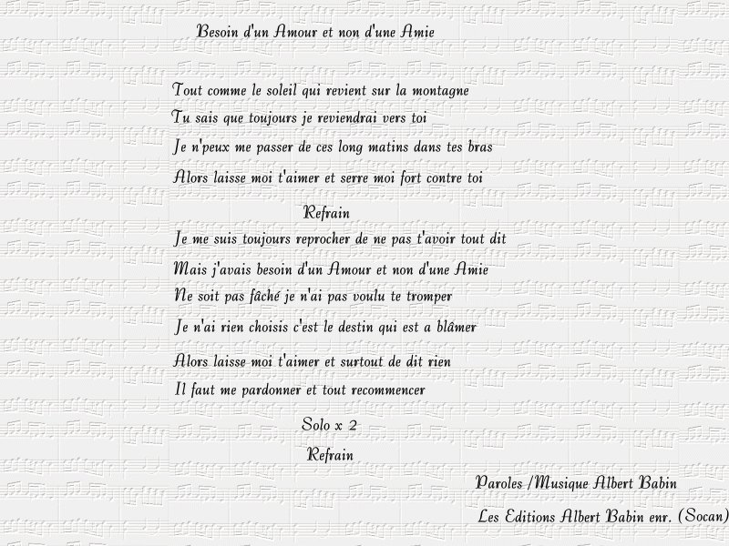 Paroles